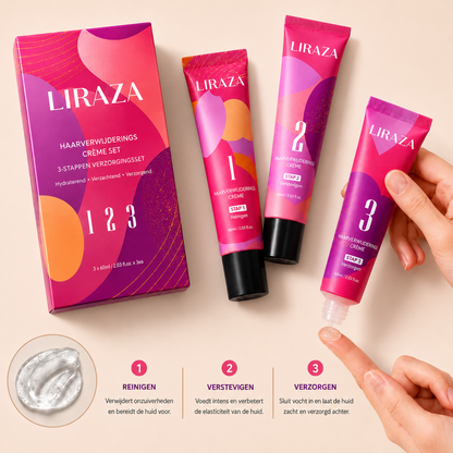 Liraza SmoothTrilogy – 3-Staps GezichtsOntharingsset.